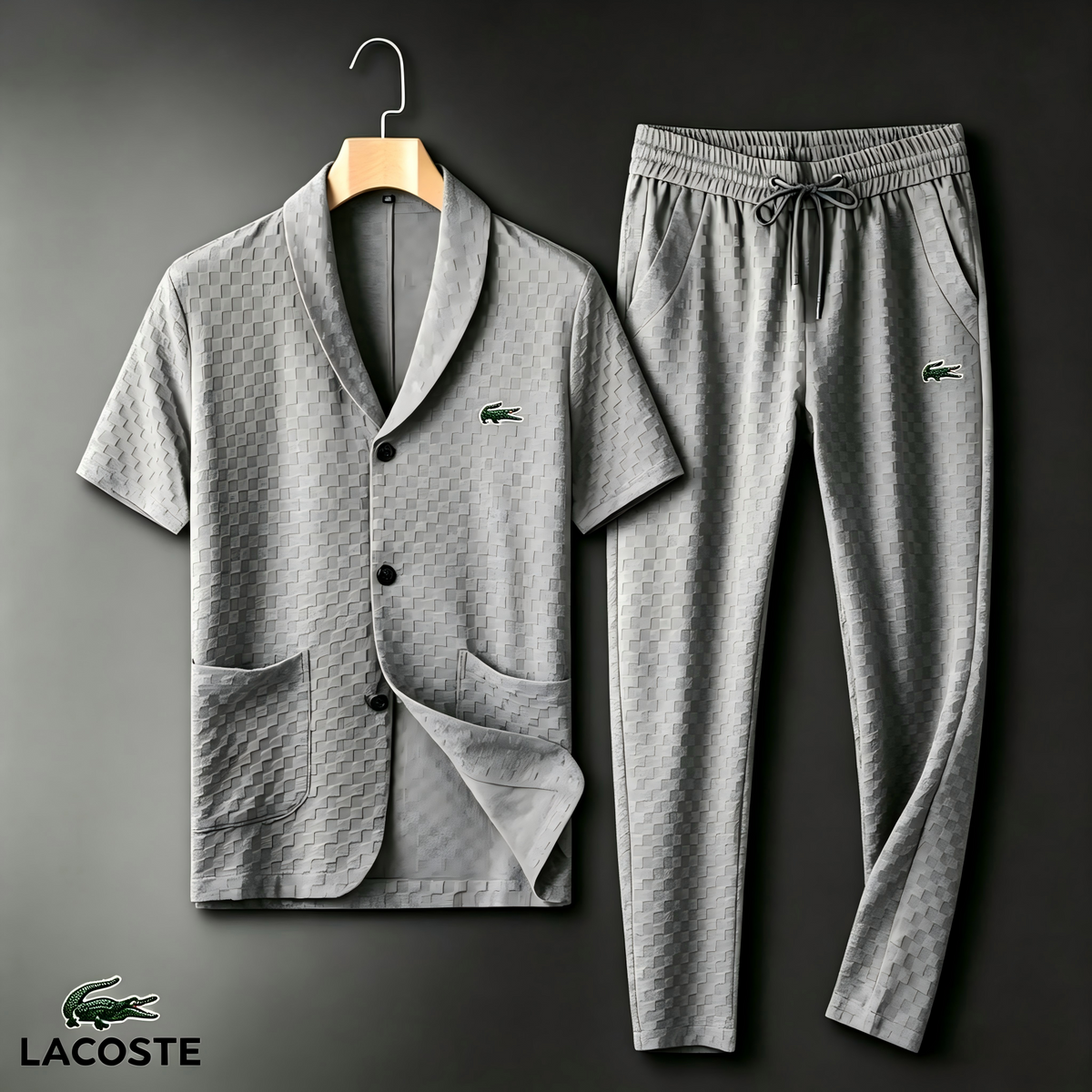 Men's Waffle-Texture Casual Two-Piece Set | LACOSTE